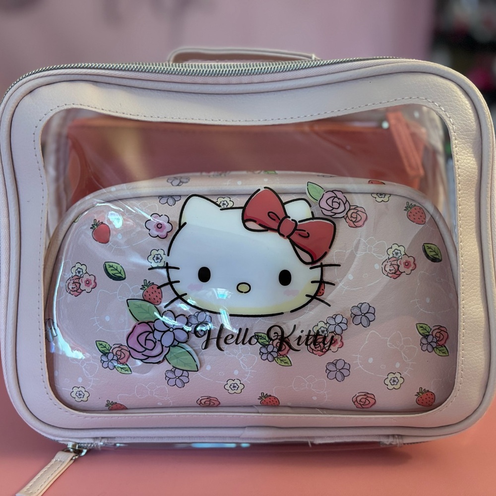 Primark Pink Hello Kitty 3 piece Cosmetic Bag Set